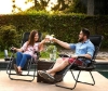 تصویر  SKY-TOUCH Outdoor Lounges Chair Foldable Camping Chair, Zero Gravity Adjustable Beach Chair and Garden