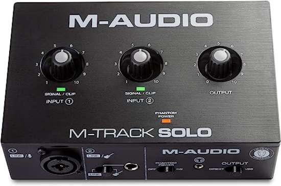 تصویر  کارت صدای M-Audio M-Track Solo رابط صوتی USB