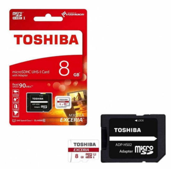 تصویر  کارت حافظه توشیبا ۸ گیگ مدل Toshiba micro SDHC UHS-I