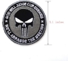 3 PCS skull embroidered patches included.