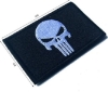 3 PCS skull embroidered patches included.