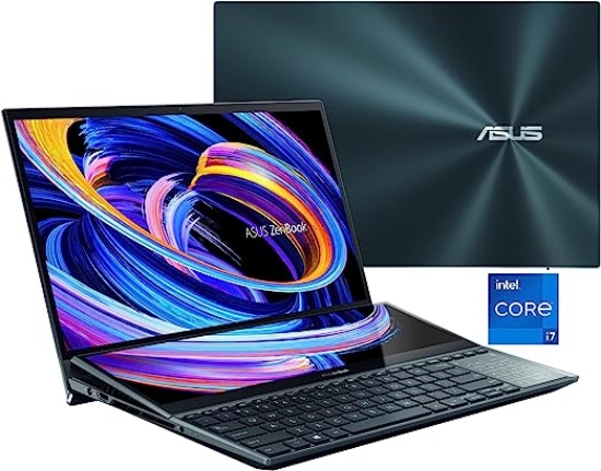 تصویر  لپ تاپ ایسوس 15.6 اینچی مدل ZenBook Pro UX582LR پردازنده Intel Core رم 16GB حافظه , 16GB, 1TB  -ASUS ZenBook Pro Duo 15 OLED UX582 Laptop, 15.6” OLED 4K UHD Touch Display, Intel Core i7-10870H, 16GB RAM, 1TB SSD, GeForce RTX 3070,