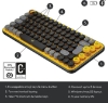 تصویر  کیبورد بی سیم لاجیتک مدل POP KEYS به همراه کلید ایموجی Logitech POP Keys Mechanical Wireless Keyboard with Customizable Emoji Keys