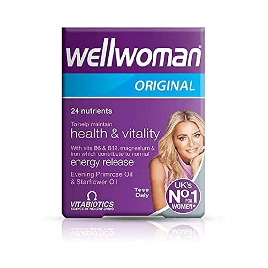 تصویر  کپسول ول وومن اورجینال ویتابیوتیکس اصل انگلستان – Vitabiotics Wellwoman Original 90 Capsules