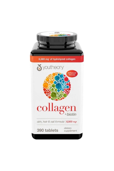 تصویر  قرص کلاژن تقویت مو ، ناخن و بدن یوتئوری Youtherory Collagen + Biotin Skin & Hair & Nail