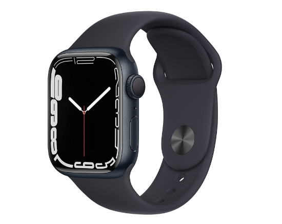 تصویر  ساعت هوشمند اپل واچ سری 7 45 میلی متر مدل Apple Watch Series 7 (45mm, GPS) Midnight Aluminum Case with Midnight Sport Band