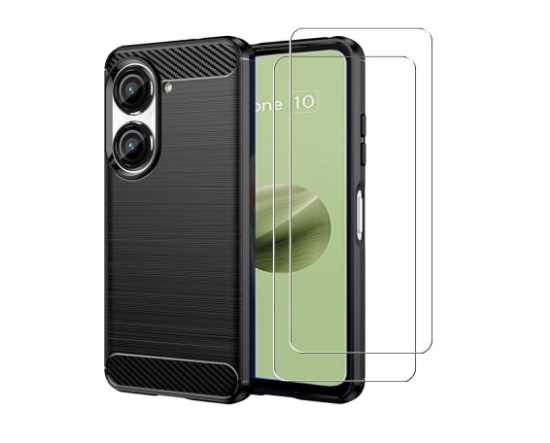 تصویر  بک کاور و محافظ صفحه نمایش Zenfone 10 مدل | ZMONE Phone Case for ASUS Zenfone 10 5G Case Cover with Tempered Glass Screen Protector [2 Pack]