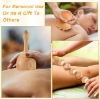 What you will get: the package includes 1 wooden cube massager, 1 wooden 9-wheel massager, 1 wooden pull-back roller massager, 1 wooden gua sha massager, 1 wood massage cup and 1 wood massager, which can meet your different needs for relaxing muscles and releasing stress