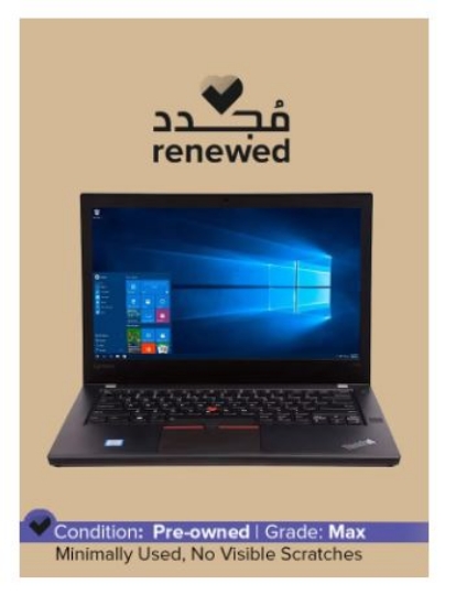 تصویر  لپتاب Lenovo دسته دوم امارات Corei5 حافظه 256 گیگابایت Renewed - ThinkPad T470 Laptop With 14-Inch Display, Intel Corei5 Processor/6th Gen/8GB RAM/256GB SSD/Intel HD Graphics Black
