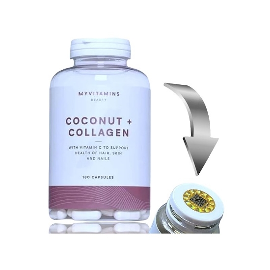 کپسول تقویتی کوکونات و کلاژن 180 عددی MYVITAMINS Coconut Collagen