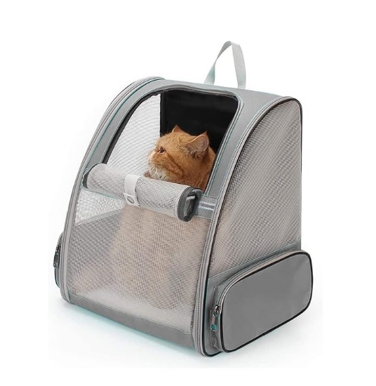 کیف حمل گربه، کوله پشتی حمل حیوان خانگی برای سگ کوچک، با پنجره سخت شفاف