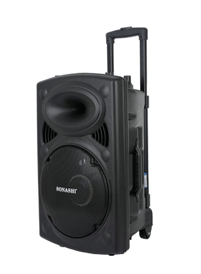 اسپیکر چرخ دستی قابل شارژ 12 اینچی SPS-7812RT مشکی