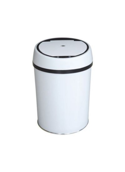 سطل زباله سنسور دار با سیستم باز شدن خودکار سفید 9 لیتری