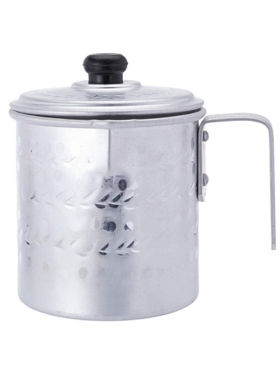 کتری کمپینگ عربی قهوه کاراک چای فواره گازی 3 لیتری نقره ای/مشکی