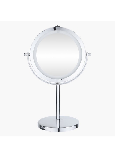 آینه ال ای دی حمام نقره ای / شفاف 17 سانتی متری