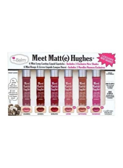 رژ لب مایع چند رنگ با ماندگاری 6 تکه Meet Matte Hughes