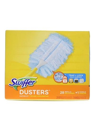 پرکن 28 تکه داستر با دسته سفید 8 اینچی