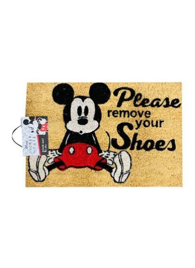 لطفا کفش های خود را درب منزل قهوه ای/مشکی/قرمز 40x60 سانتی متری بردارید