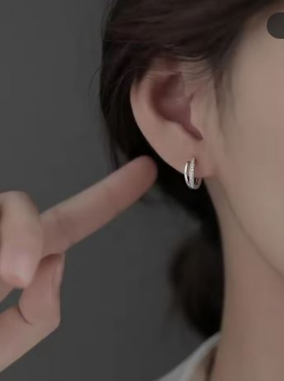 گوشواره‌های حلقه‌ای استرلینگ سیلور