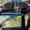 Fohome 4 PCS Car Window Shades,Side Magnetic Car Sun Shade for Car Window,UV Protection Privacy Keeps Cooler for Baby
