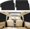 Fohome 4 PCS Car Window Shades,Side Magnetic Car Sun Shade for Car Window,UV Protection Privacy Keeps Cooler for Baby