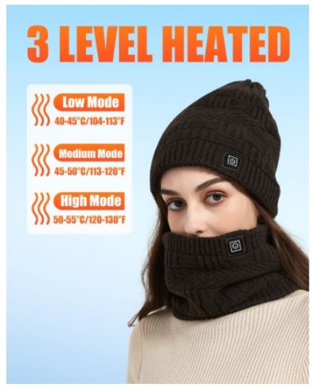 ست کلاه و شال گردن گرم‌کننده CYCYHEAT