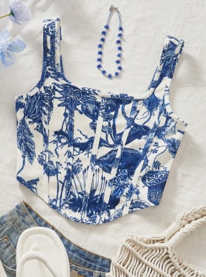 تاپ زنانه با طراحی خاص KARISMINA 