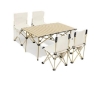 تصویر  میز و صندلی تاشو شش نفره مدل Outdoor Folding Camping Table Portable Aluminum Folding Table