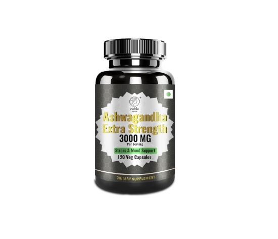 مکمل آشواگاندا 120 عددی | Ashwagandha Extra Strength 3000mg 120 Veg Capsules