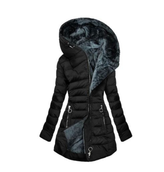 کت زمستانی زنانه مشکی سایز لارج