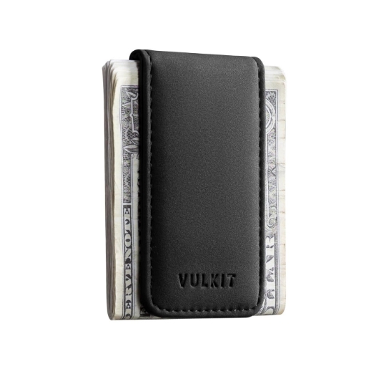 تصویر  کیف پول چرمی VULKIT رنگ مشکی