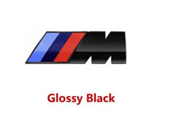آرم تزئینی BMW M Sport رنگ Glossy Black سایز5.5cmX2cm