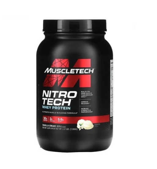 مکمل پروتئین وی با طعم Vanilla Cream برند Muscletech حجم 2 LB